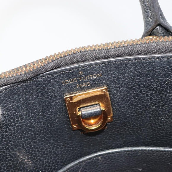 LOUIS VUITTON City Steamer PM Hand Bag Leather Pink Black M51590 LV Auth bs36477
