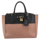LOUIS VUITTON City Steamer PM Hand Bag Leather Pink Black M51590 LV Auth bs36477-13
