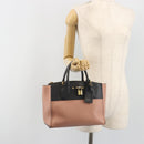 LOUIS VUITTON City Steamer PM Hand Bag Leather Pink Black M51590 LV Auth bs36477-24