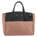 LOUIS VUITTON City Steamer PM Hand Bag Leather Pink Black M51590 LV Auth bs36477-2