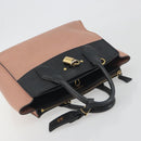 LOUIS VUITTON City Steamer PM Hand Bag Leather Pink Black M51590 LV Auth bs36477-6