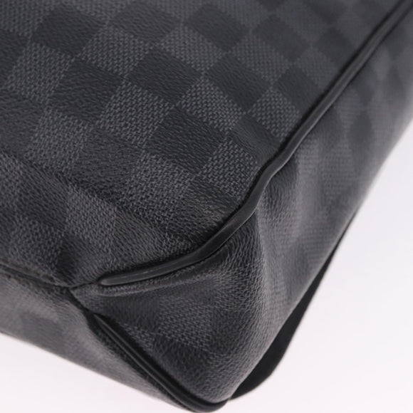 LOUIS VUITTON Damier Grafitte District PM Shoulder Bag N41260 LV Auth bs36478