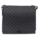 LOUIS VUITTON Damier Grafitte District PM Shoulder Bag N41260 LV Auth bs36478-2