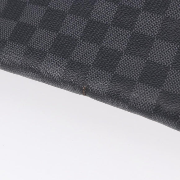LOUIS VUITTON Damier Grafitte District PM Shoulder Bag N41260 LV Auth bs36478