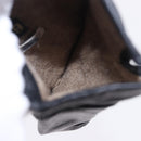 HERMES Gloves Lamb Skin Black Auth bs36480-20