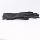 HERMES Gloves Lamb Skin Black Auth bs36480-5