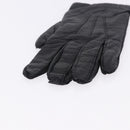 HERMES Gloves Lamb Skin Black Auth bs36480-7