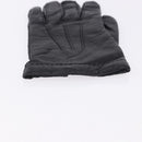 HERMES Gloves Lamb Skin Black Auth bs36480-8