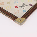 LOUIS VUITTON Monogram Multicolor Wallet 2 Set White LV Auth bs36482-17