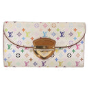 LOUIS VUITTON Monogram Multicolor Wallet 2 Set White LV Auth bs36482-2
