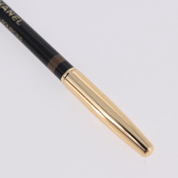 LOUIS VUITTON Chanel Eyebrow Pen 2 Set Gold Tone Brown LV Auth bs36484