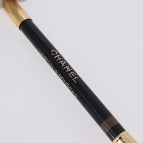 LOUIS VUITTON Chanel Eyebrow Pen 2 Set Gold Tone Brown LV Auth bs36484