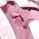Christian Dior Trotter Canvas Pouch PVC Pink Silver Auth bs36488-16