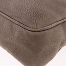 GUCCI Interlocking Shoulder Bag Leather Beige Gold 308983 Auth bs36491-14