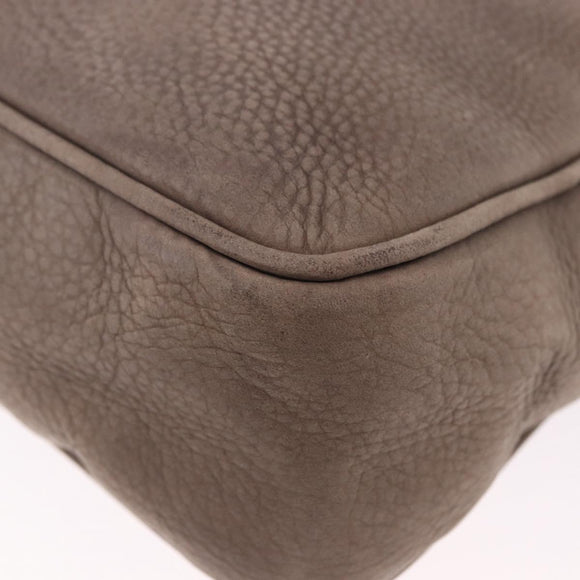 GUCCI Interlocking Shoulder Bag Leather Beige Gold 308983 Auth bs36491