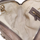 GUCCI Interlocking Shoulder Bag Leather Beige Gold 308983 Auth bs36491-20
