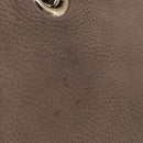GUCCI Interlocking Shoulder Bag Leather Beige Gold 308983 Auth bs36491-4