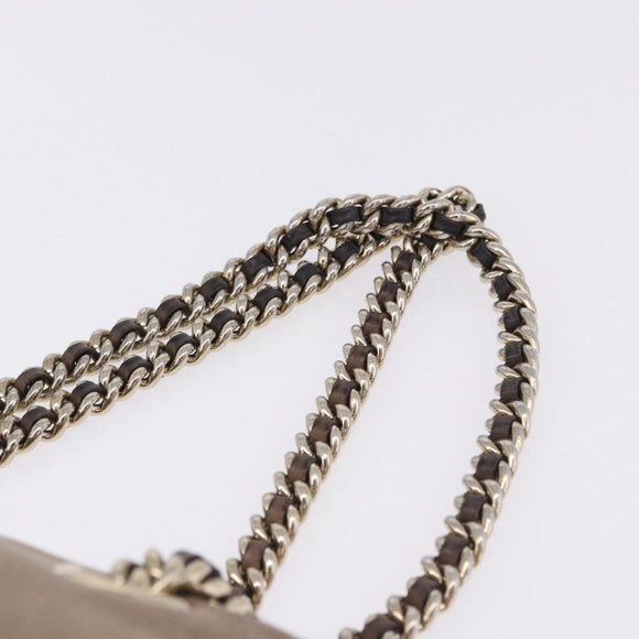 GUCCI Interlocking Shoulder Bag Leather Beige Gold 308983 Auth bs36491