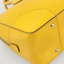GUCCI Diamante Hand Bag Leather Yellow Silver 354332 Auth bs36492-16