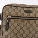 GUCCI GG Supreme Shoulder Bag PVC Beige Gold 201448 Auth bs36493-17