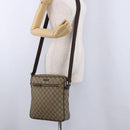 GUCCI GG Supreme Shoulder Bag PVC Beige Gold 201448 Auth bs36493-23