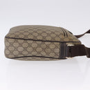 GUCCI GG Supreme Shoulder Bag PVC Beige Gold 201448 Auth bs36493-3