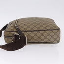 GUCCI GG Supreme Shoulder Bag PVC Beige Gold 201448 Auth bs36493-4