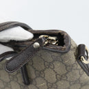 GUCCI GG Supreme Hand Bag PVC 2way Beige Gold 353440 Auth bs36494-14