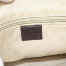 GUCCI GG Supreme Hand Bag PVC 2way Beige Gold 353440 Auth bs36494-15