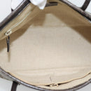 GUCCI GG Supreme Hand Bag PVC 2way Beige Gold 353440 Auth bs36494-16