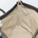 GUCCI GG Supreme Hand Bag PVC 2way Beige Gold 353440 Auth bs36494-17