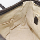 GUCCI GG Supreme Hand Bag PVC 2way Beige Gold 353440 Auth bs36494-18