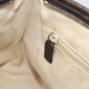 GUCCI GG Supreme Hand Bag PVC 2way Beige Gold 353440 Auth bs36494-19