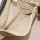 GUCCI GG Supreme Hand Bag PVC 2way Beige Gold 353440 Auth bs36494-20