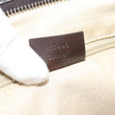GUCCI GG Supreme Hand Bag PVC 2way Beige Gold 353440 Auth bs36494-21