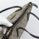 GUCCI GG Supreme Hand Bag PVC 2way Beige Gold 353440 Auth bs36494-6