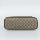 GUCCI GG Supreme Hand Bag PVC 2way Beige Gold 353440 Auth bs36494-9