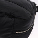 CHANEL Sports Line Shoulder Bag Nylon Black Silver CC Auth bs36495-12