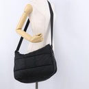 CHANEL Sports Line Shoulder Bag Nylon Black Silver CC Auth bs36495-23