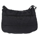 CHANEL Sports Line Shoulder Bag Nylon Black Silver CC Auth bs36495-3