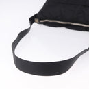 CHANEL Sports Line Shoulder Bag Nylon Black Silver CC Auth bs36495-8
