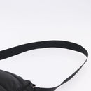 CHANEL Sports Line Shoulder Bag Nylon Black Silver CC Auth bs36495-9