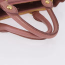 Miu Miu Hand Bag Leather Pink Gold Auth bs36498A-7