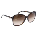 CHANEL Sunglasses Plastic Black CC Auth bs36501-1