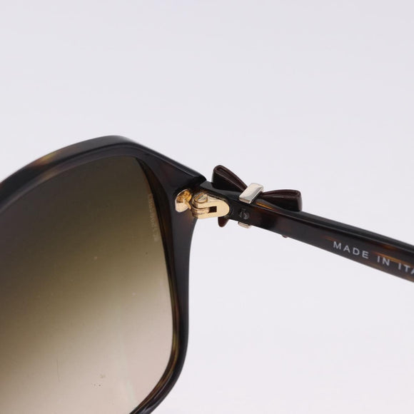 CHANEL Sunglasses Plastic Black CC Auth bs36501