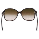 CHANEL Sunglasses Plastic Black CC Auth bs36501-2