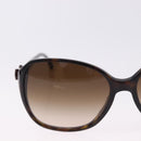 CHANEL Sunglasses Plastic Black CC Auth bs36501-3