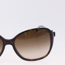 CHANEL Sunglasses Plastic Black CC Auth bs36501-4