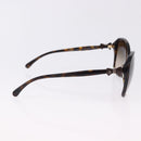 CHANEL Sunglasses Plastic Black CC Auth bs36501-5