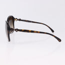CHANEL Sunglasses Plastic Black CC Auth bs36501-7